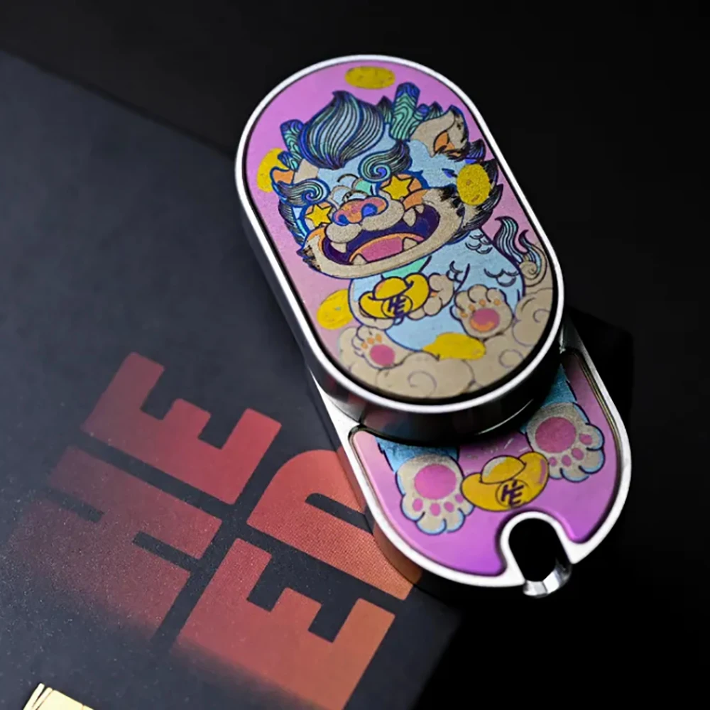 

HeEDC Super Mini Pigmy Pizhou Push Slider вращается на 360 градусов влево и вправо ° Игрушка для снятия стресса: механический слайдер для взрослых