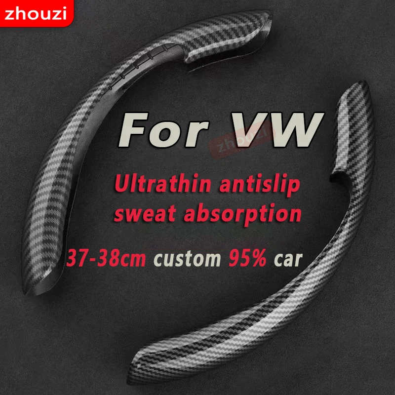 Car Steering Wheel Cover black suede leather For VW polo t5  golf 7 touran  t4 caddy golf mk7 Car Steering Wheel Cover