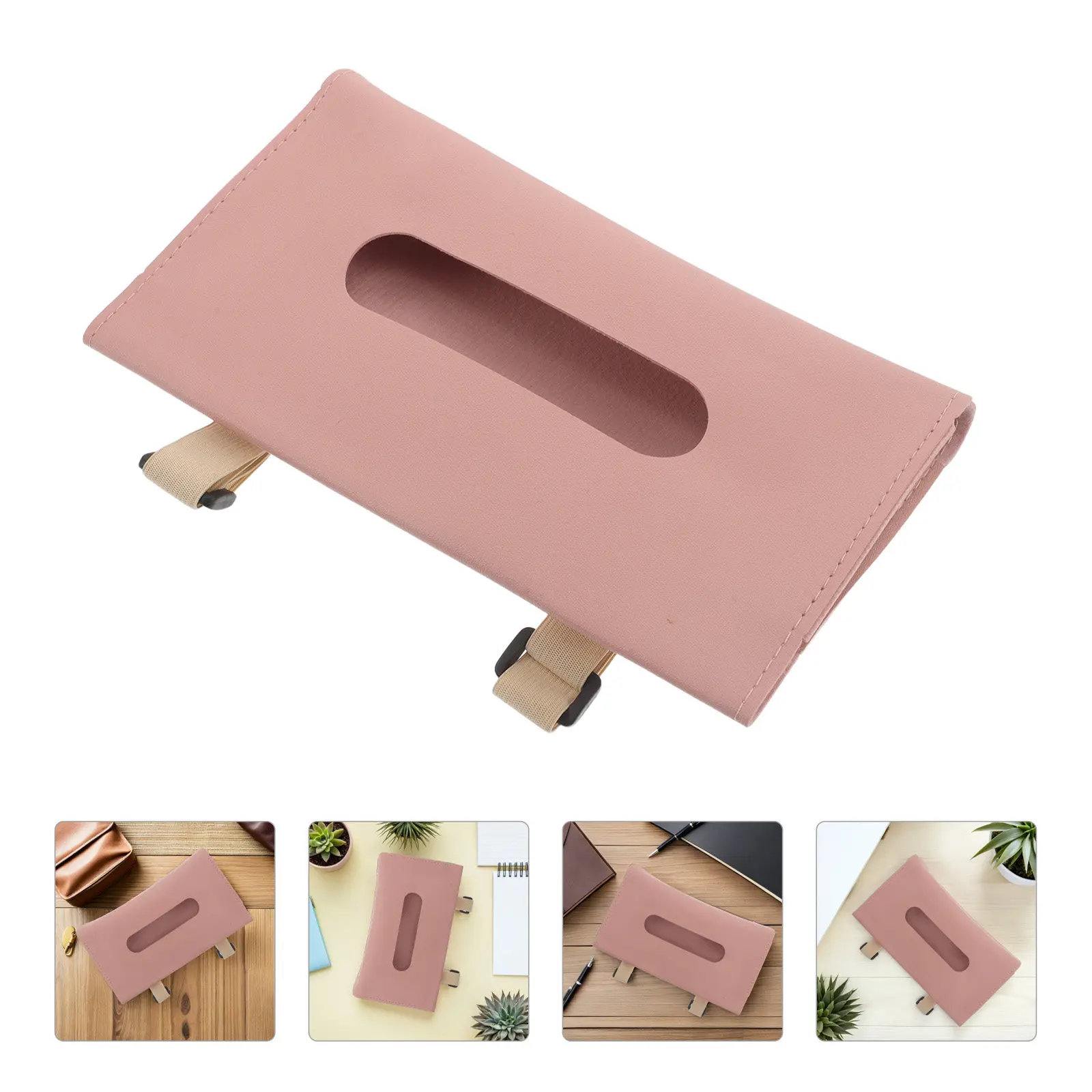 

Car Tissue Box Clip Faux Sun Visor Tissue Organizer Napkin Holder Hanging Paper Towel Holder Seat Door