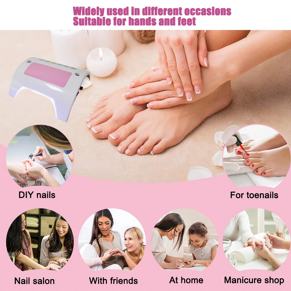 5 In 1 Nail Drill Polisher LED Photoapthery Lamp Dryer Multi-purpose Vacuum Cleaner Nail Art Tool Hand Pillow Integrated Machine