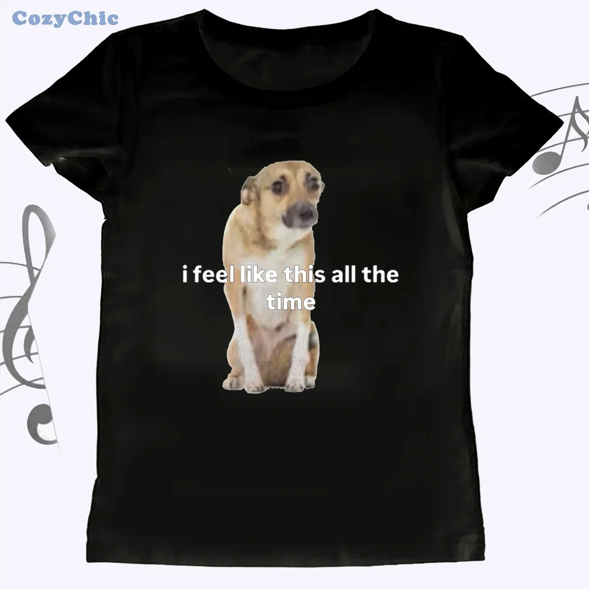 Fashion Y2K Puppy Letter Dog Pattern T-shirt Cute Casual Gothic Harajuku Girl Street Wear Graphic Short Sleeve Women O-neck Tees