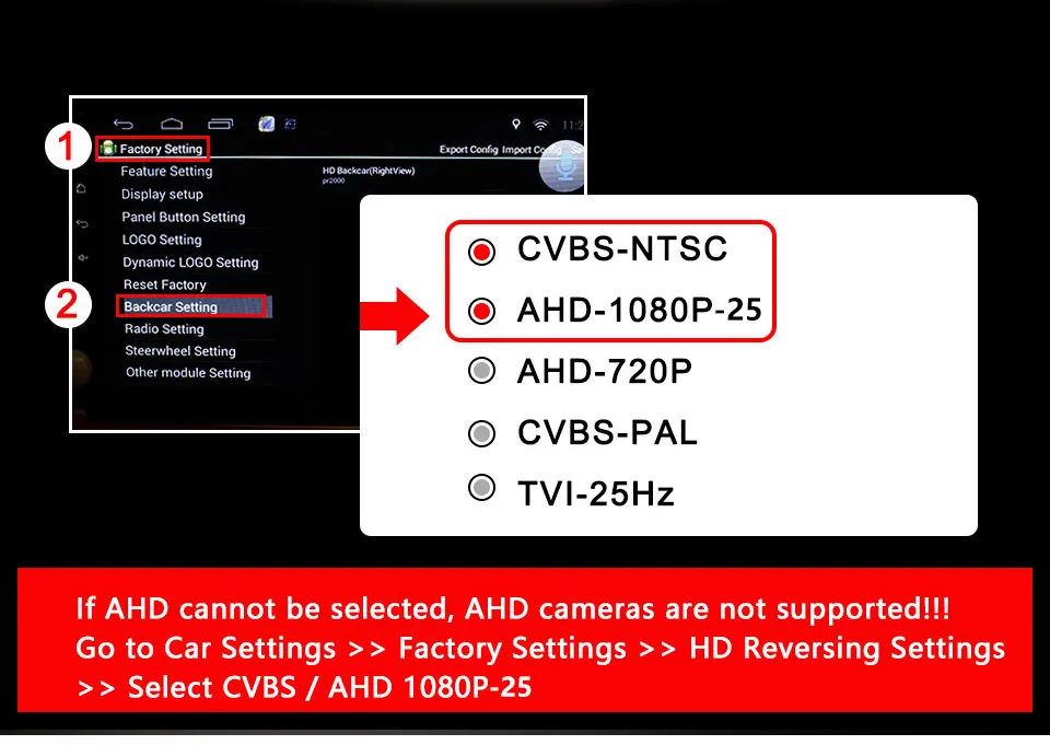 SMARTOUR Auto-Rückfahrkamera 1080P Nachtsicht Rückfahrmonitor CCD Wasserdicht 170 Grad HD-Video Fischaugen-Objektiv – Detail 13