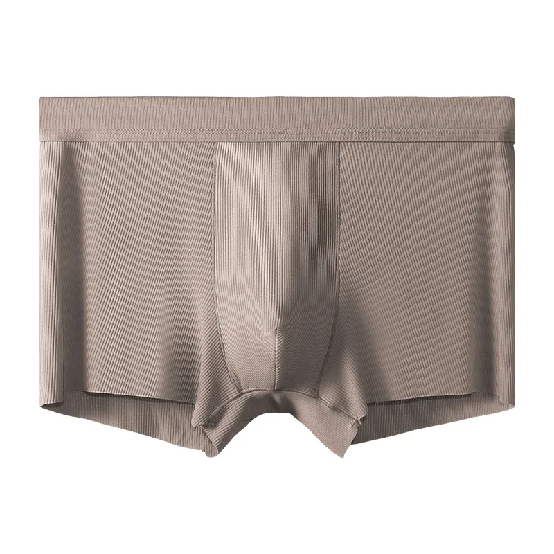 

Men's Ice Silk Antibacterial Boxer Briefs, thin summer breathable trendy casual underwear for men