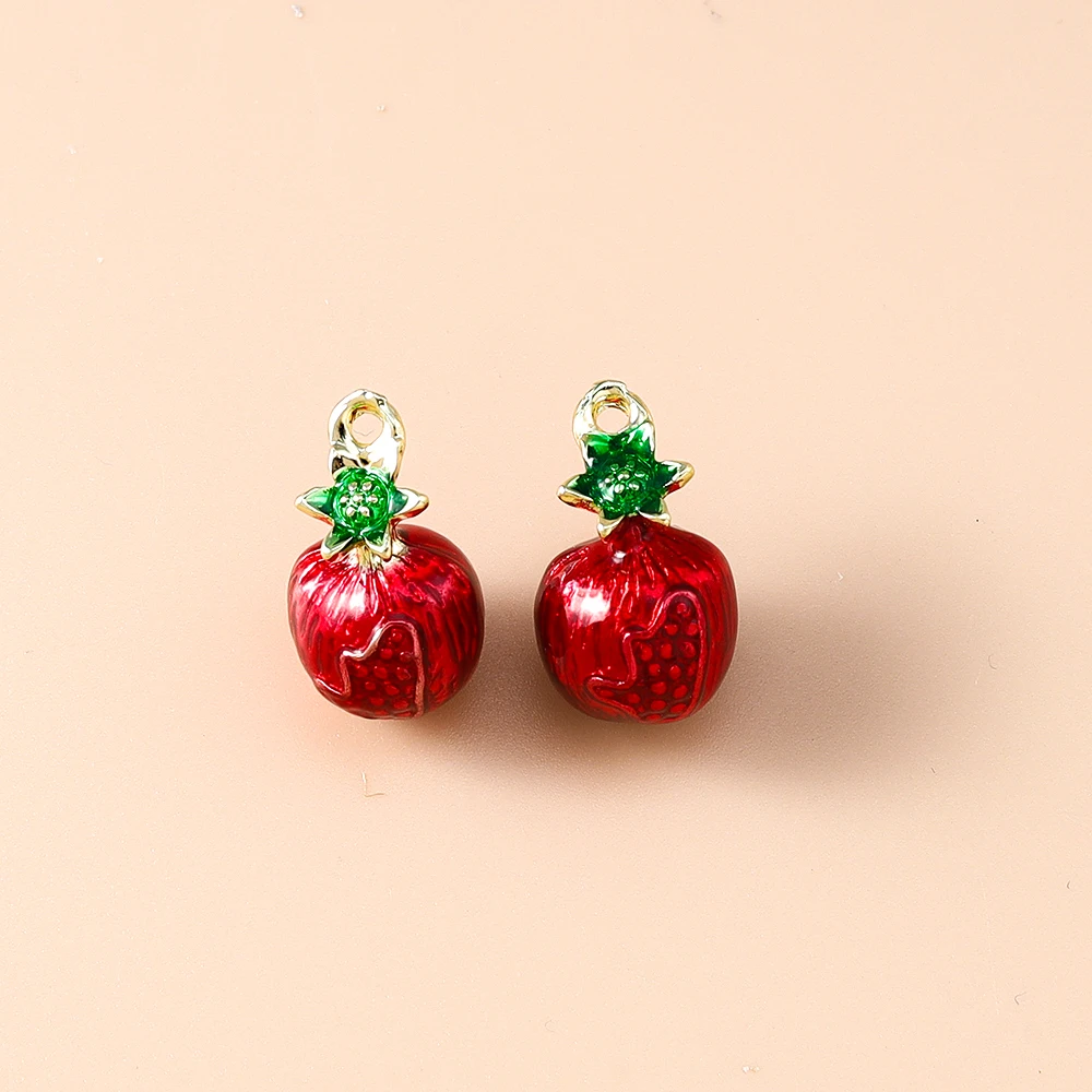 Leslie 5 Stück Niedliche Mini-Fruchtanhänger Apfel Banane Zitrone Traube Charm-Perlen für Marken-Sterlingsilber-Armbänder Schmuckherstellung DIY – Detail 19