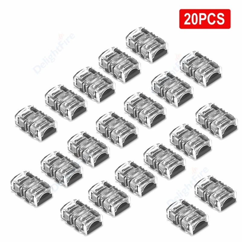 Solderless 2/3/4/5/6pin LED Strip Connector Track Lighting Connectors LED Pin Wire Terminal For WS2812B SMD 5050 LED Strip