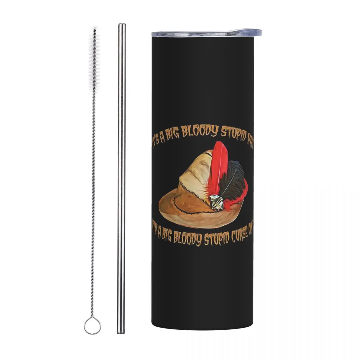 Laszlo Bloody Stupid Stainless Steel Tumbler Vacuum Insulated Mug Thermal Cold Bottle Straw With Lid 20oz