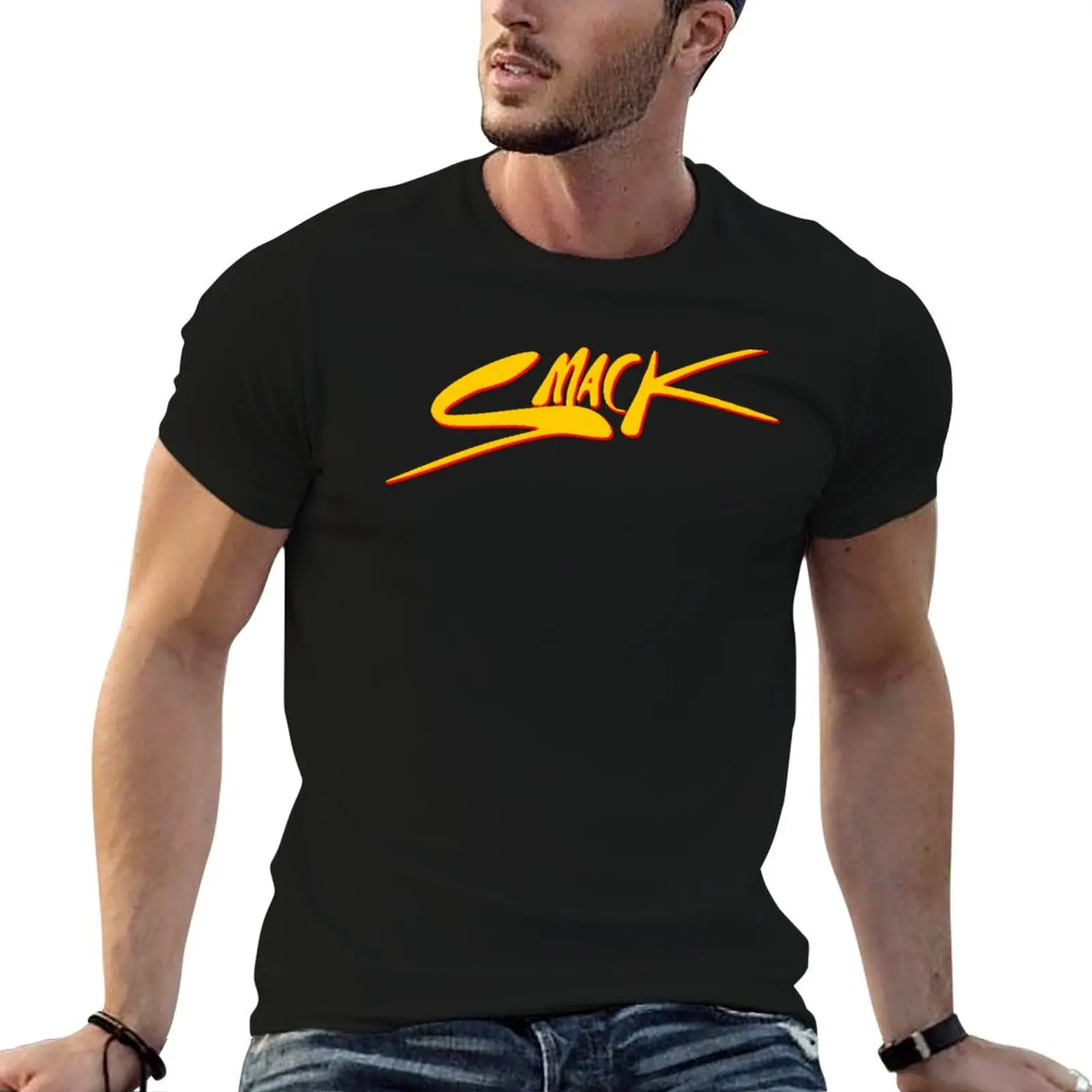 Camiseta Smack (Finnish Rock Band), camisetas gráficas para hombre, camisetas gráficas para hombre, Camiseta de algodón