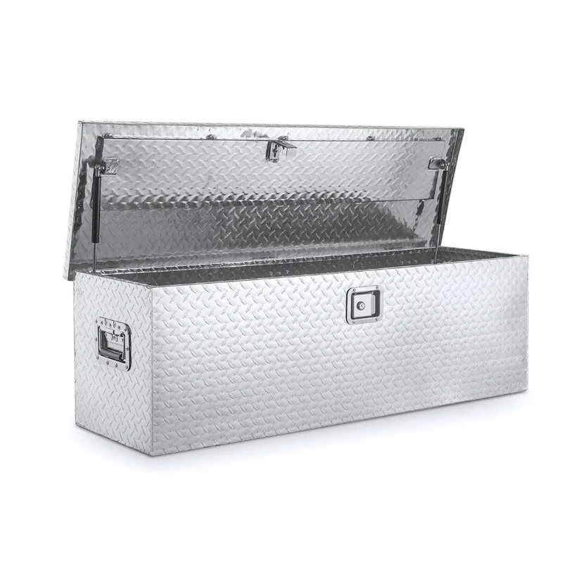 Caja de herramientas de alta calidad, remolque impermeable, caja de herramientas de aluminio para camión, cerradura, camioneta, cama, almacenamiento