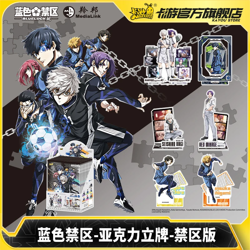 KAYOU BLUE LOCK Isagi Yoichi Nagi Seishiro Mikage Figure Acrylic Stand Model Plate Desk Decor Standing Peripherals Collectible