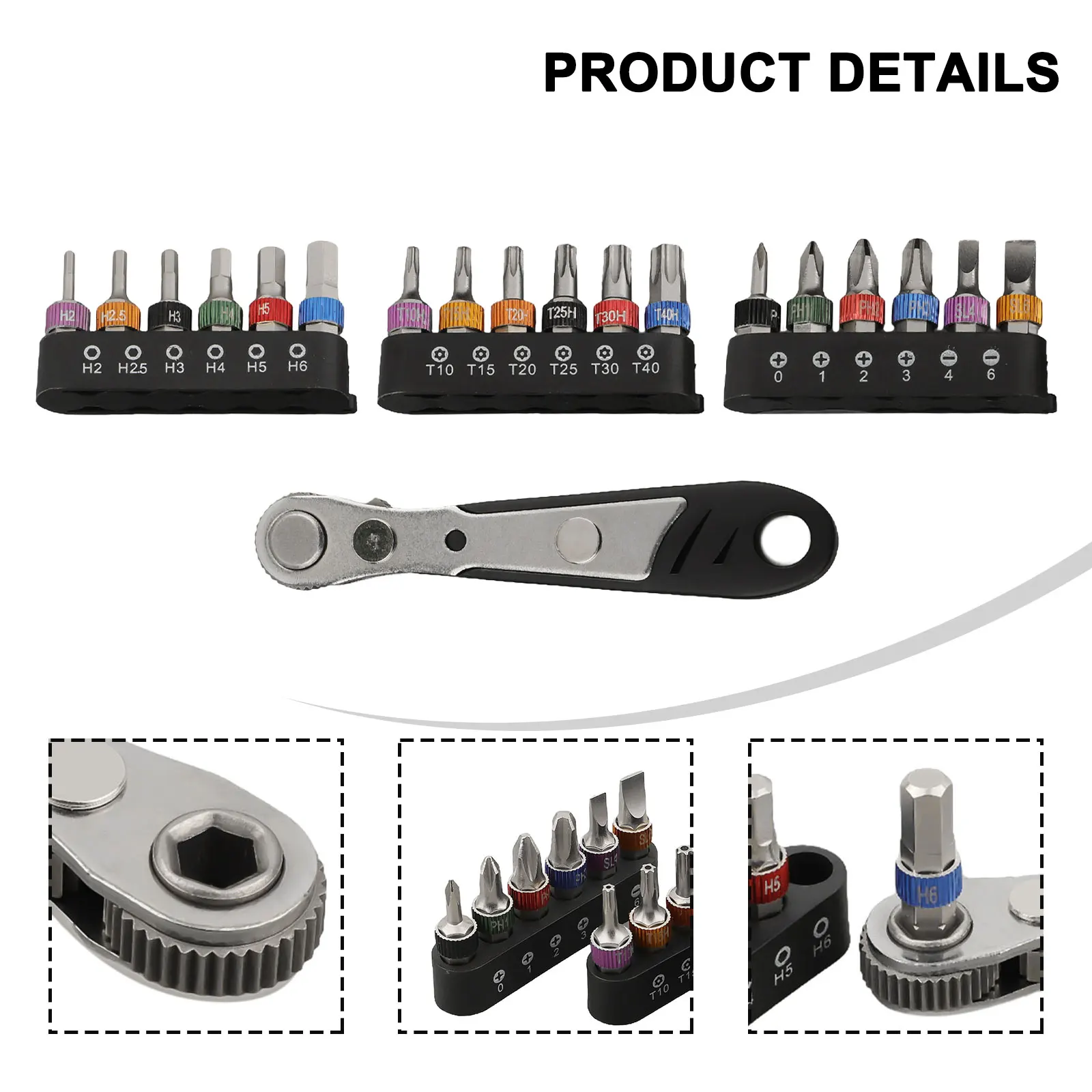 

19Pcs Ratchet Wrench Set For Assembling Furniture Repairing Bicycles Hand Repair Tools Replacement Ratchet Wrench Set Parts