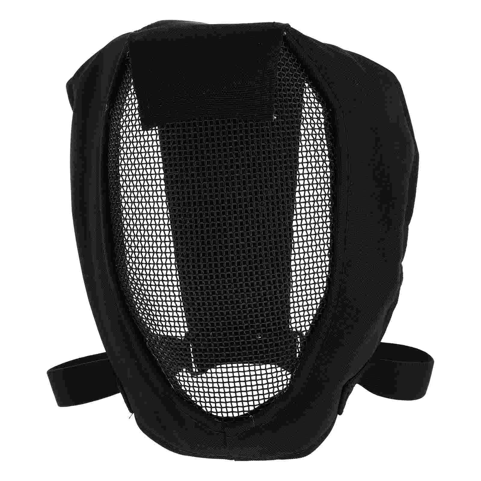 Black Face Masks Shield Fencing Guard Archery Breathable Game Protector Face-shield Man