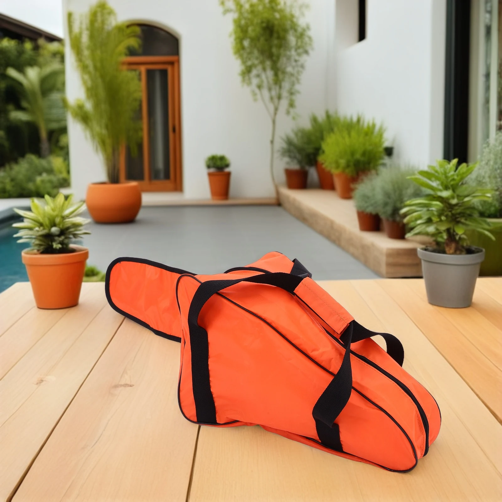 Durable Oxford Fabric Tool Bag Organizer Large Capacity Water Resistant for Power Hand Tools Transparent Panel Sturdy Handle