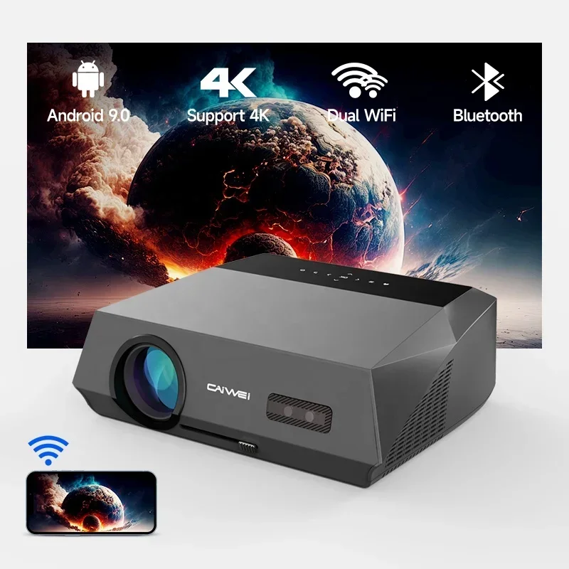 

Full HD 4K Smart Projector Android Home Cinema Projectors for Home Theater Camping and Party