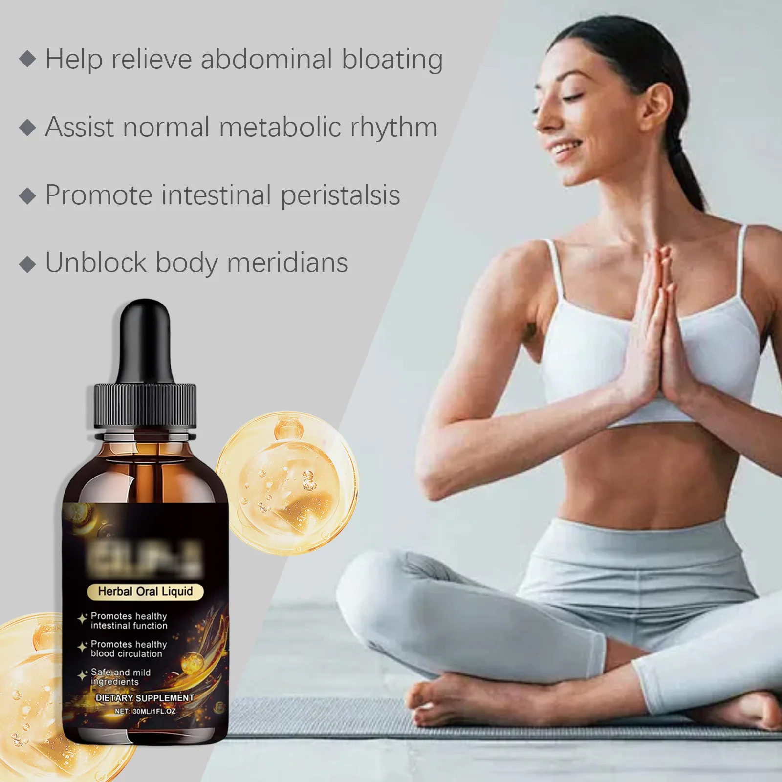 GLP 1 Slimming Drops Rapid Weight Loss Detox Burn Fat Enhance Elasticity Control Appetite Supplement Nutrition Weight Loss Drops