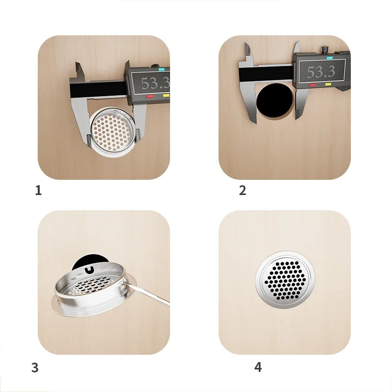 5/10pcs Round Cabinet Air Duct Vent Dia 19mm-53mm Steel Louver Mesh Hole Plug Wardrobe Grille Ventilation Systems image 5
