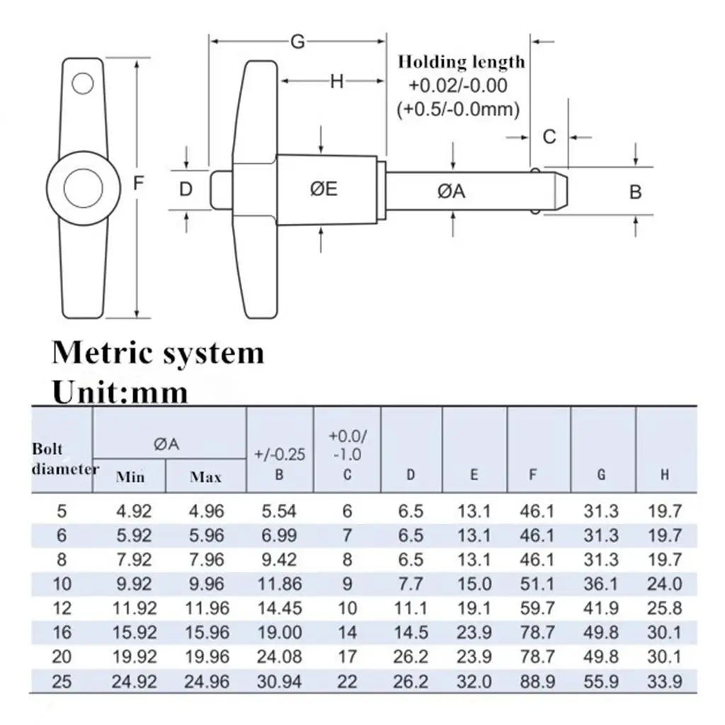 Stainless Steel T Handle Ball Lock Pins Quick Release Mechanism Pin for Assembly Tooling Equipment