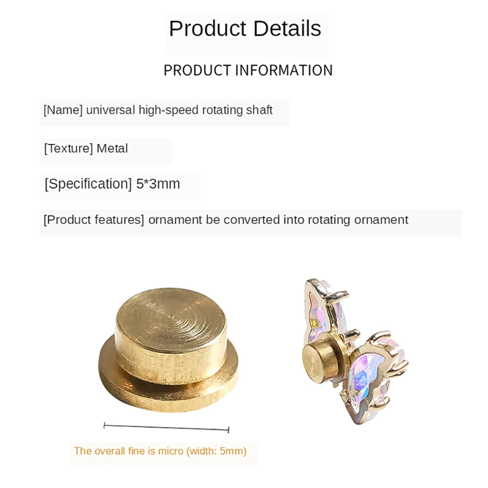 Contas de transferência de eixo rotativo universal, faça você mesmo, decorações de arte de unha, acessórios de manicure, rolamentos de joias para strass de unhas