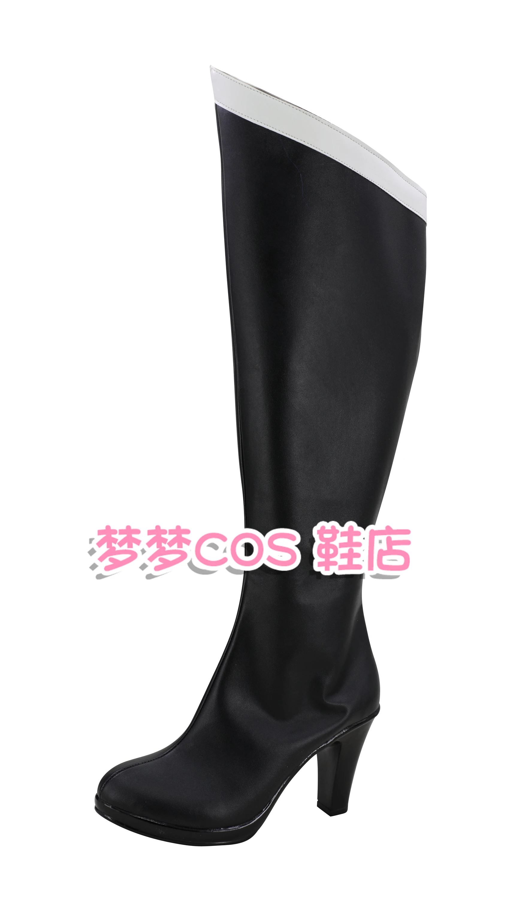 Anime Sailor Pluto Meiou Setsuna Trista Meioh Buty Cosplay Czarne Botki Halloween Wysokie Obcasy Szyte na Miarę
