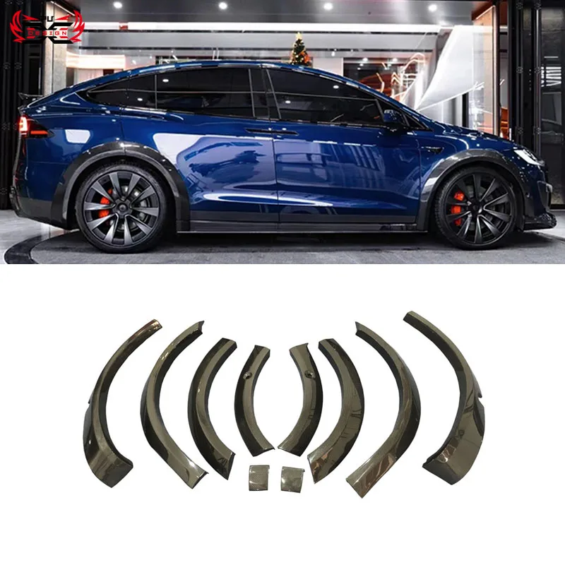 

Автомобильные аксессуары для MODEL X, широкий корпус из углеродного волокна, широкий корпус, комплект для бровей, 2022 2023 2024