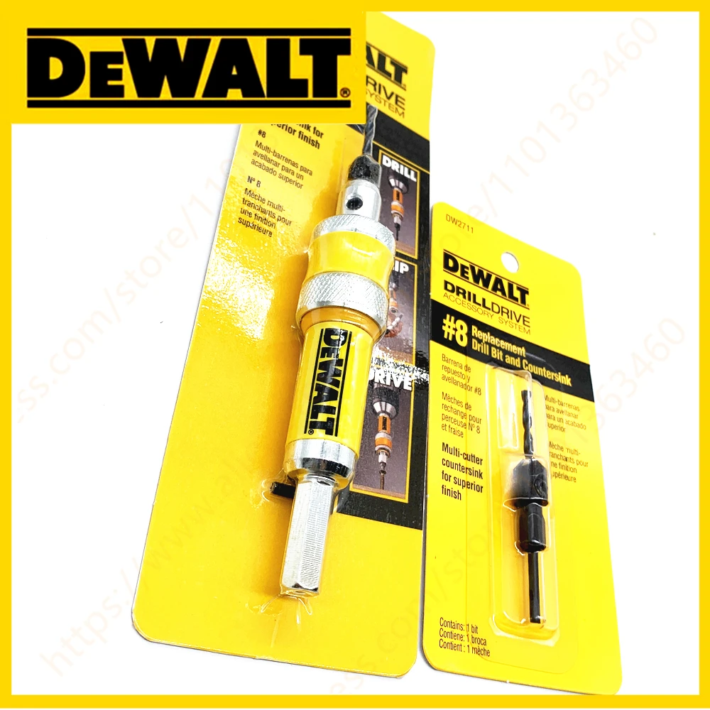 DEWALT DW2701 #8 taladro Drive Drive Flip Drive unidad completa 2 en 1 avellanador broca madera 8mm accesorios con DW2711