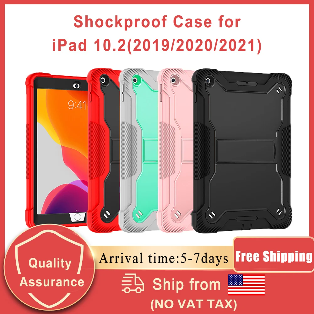 

Чехол для iPad 9-го/8-7, поколения, 10,2 дюйма, 2021/2020/2019, противоударный защитный чехол для Apple iPad