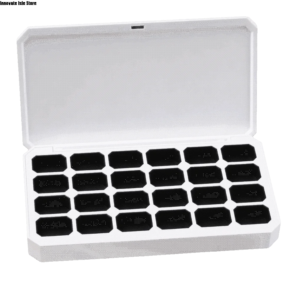 Portable Nail Polish Palette Light Avoiding Magnetic Lid Nail Art Palette Detachable Professional Empty Magnetic Box Nail Art
