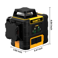 KAIWEETS KT360A 3D Cross Line Self-leveling Level 360 Green Beam Three-Plane Leveling and Alignment Tool