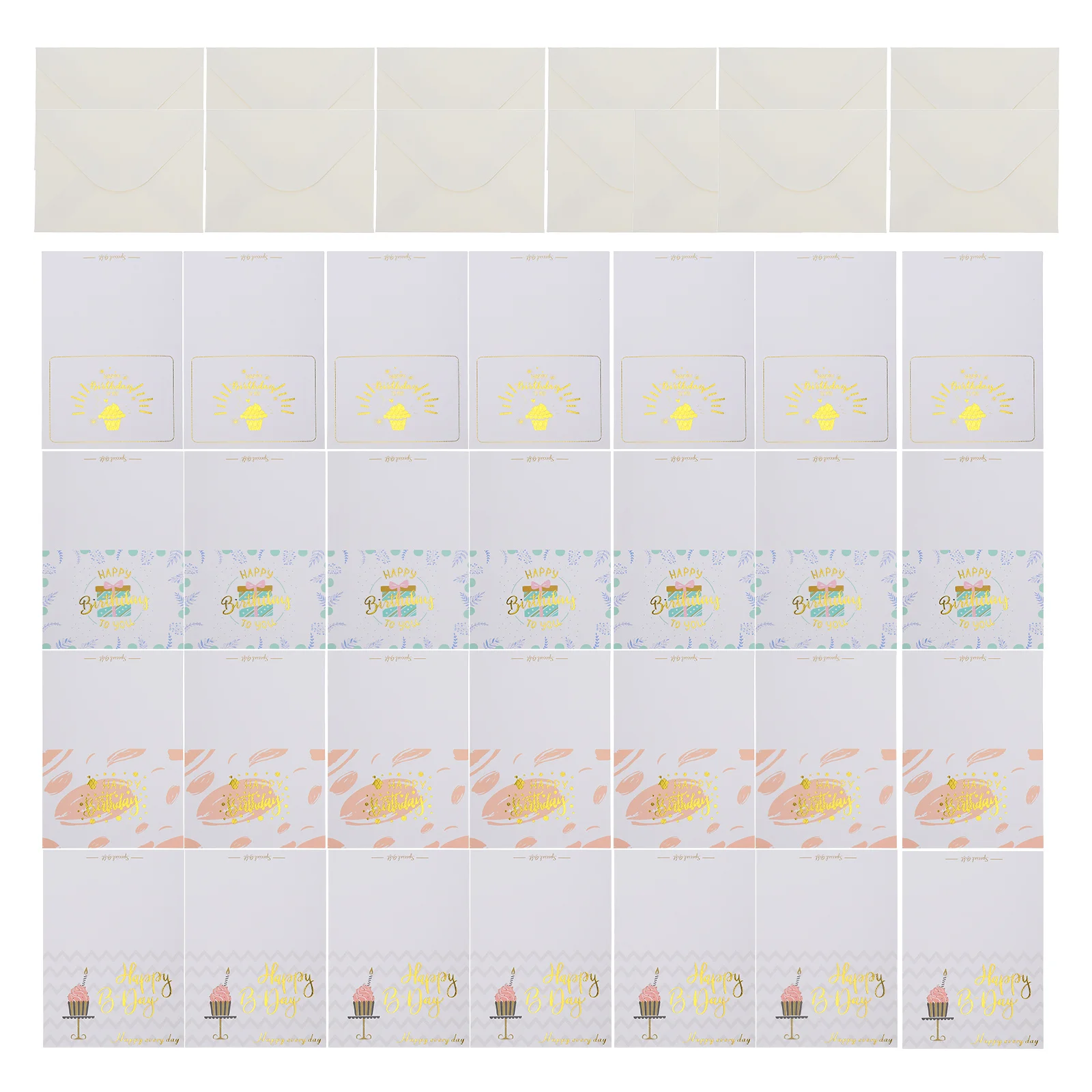 

Beautiful Gold Foil Birthday Greeting Card 12x18cm Size Luxury Paper Craft Supply for Festive Celebrations Invites