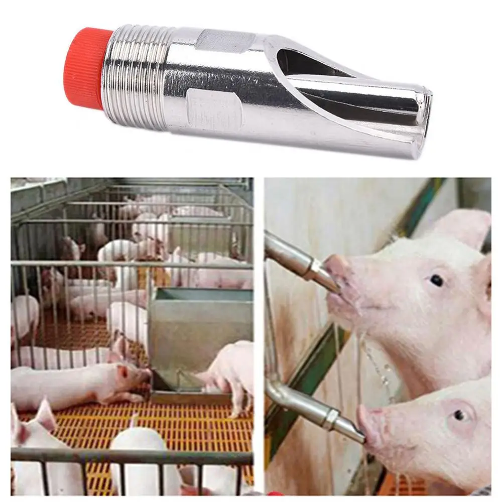 HOTPig Swine HogS1 Sheep Livestock Stainless Steel Water Drinker Waterer Nipple for Home