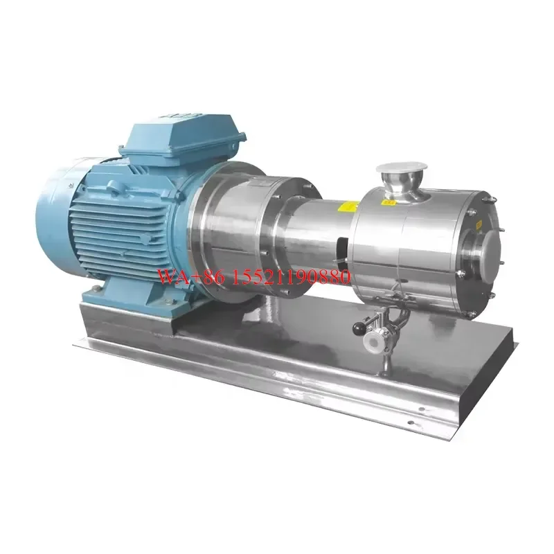WMWMNU Sanitary 3 Stage High Shear In Line Pump for Industrial Mixing and Emulsifying Applications