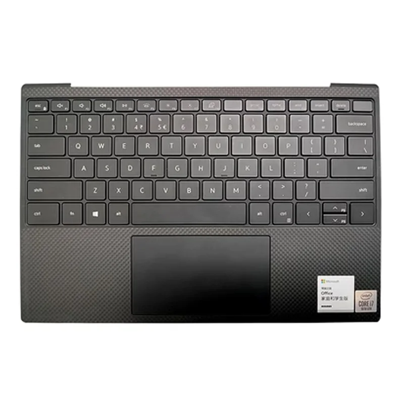 Imagem -02 - Teclado Original com Palmrest Touchpad Tampa Superior Dell Xps 9300 e 9310 Series Y75c4 Gt8xm 13 Polegadas Laptop Top Case 95 Novo