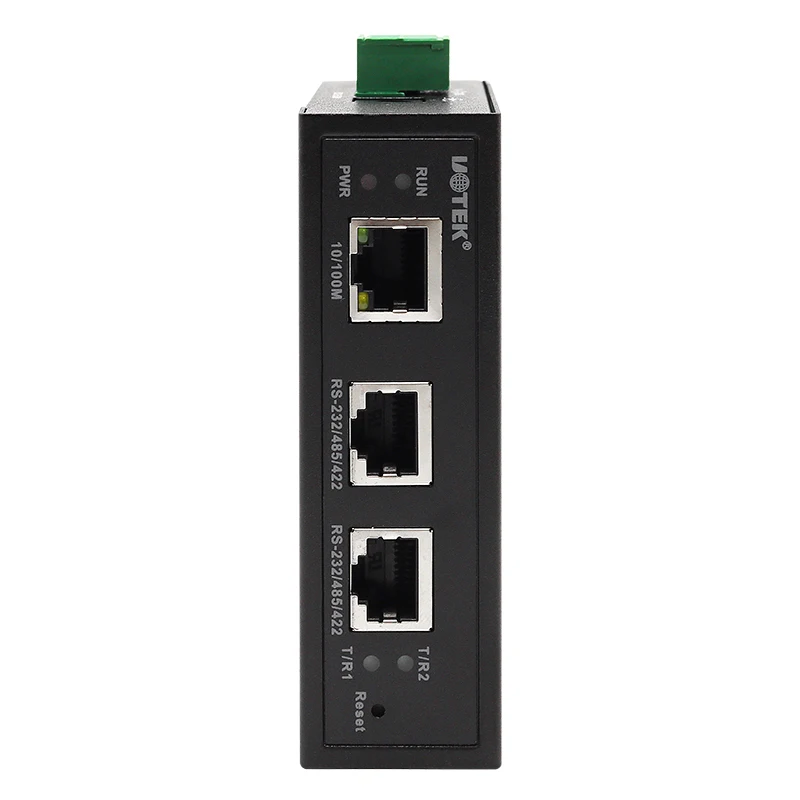 UOTEK TCP/IP a RS232 RS485 RS422 Server dispositivo seriale 1 porta Ethernet 100M e 2 porte RJ45 con protezione IP30 UT-6802A