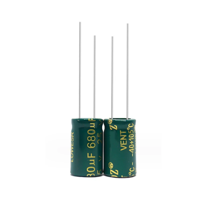 10PCS 25V 680UF Electrolytic Capacitor 25V680UF 8x16mm 10x13mm 10x17mm Low ESR Aluminum Electrolytic Capacitor 680UF 25V