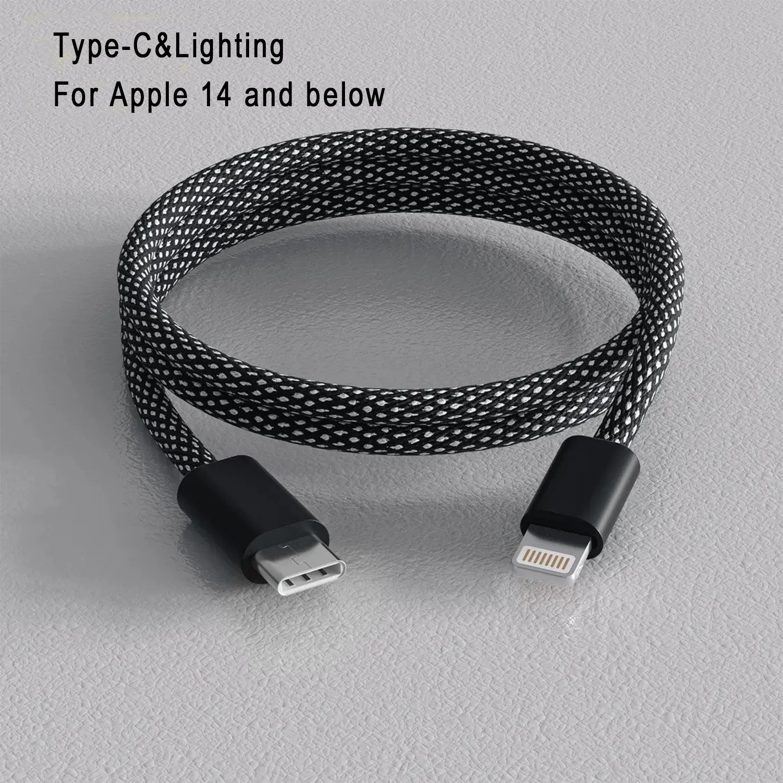 USB C Charger Cable, 100W Magnetic Type C Charging Cable, USB C to USB C Cable, 1M Type C Fast Charging Cord Nylon Braided