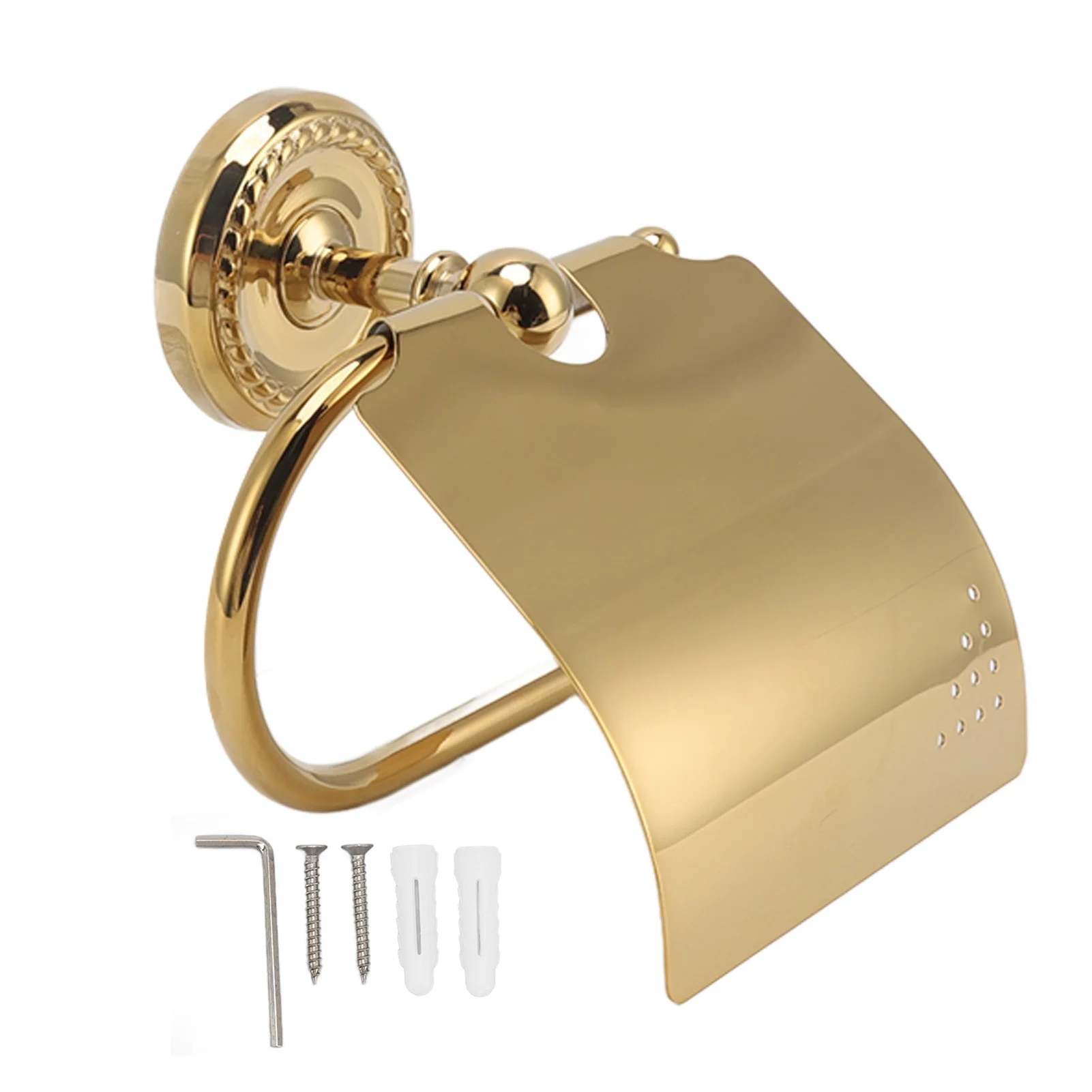 paper-towel-holder-brass-stainless-steel-exquisite-appearance-high-hardness-wall-mounted-tissue-roll-rack-for-bathroom