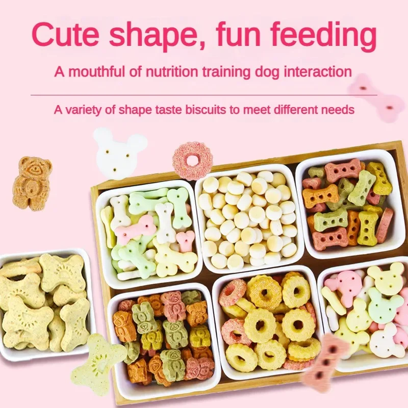 Pet food dog snacks teeth cleaning multi-flavor biscuits chicken beef calcium milk small steamed buns Jerky Puppy Pet Supplies