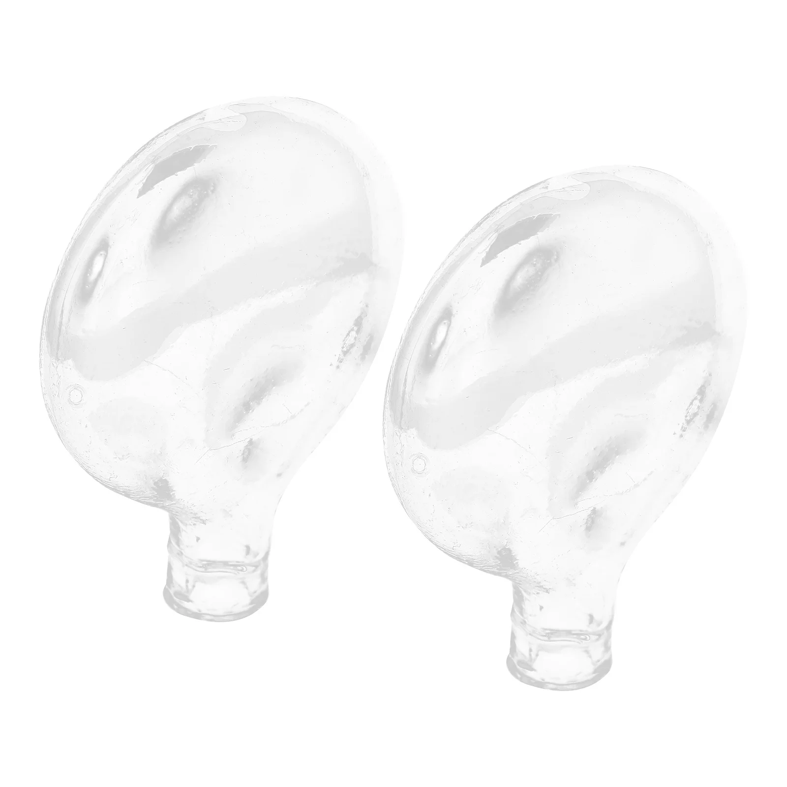 

2Pcs Glass Lamp Shade Replacement for Pendant Ceiling Light Fixture Clear Lampshade Soft Glow Replacement Glass Lamp Shades