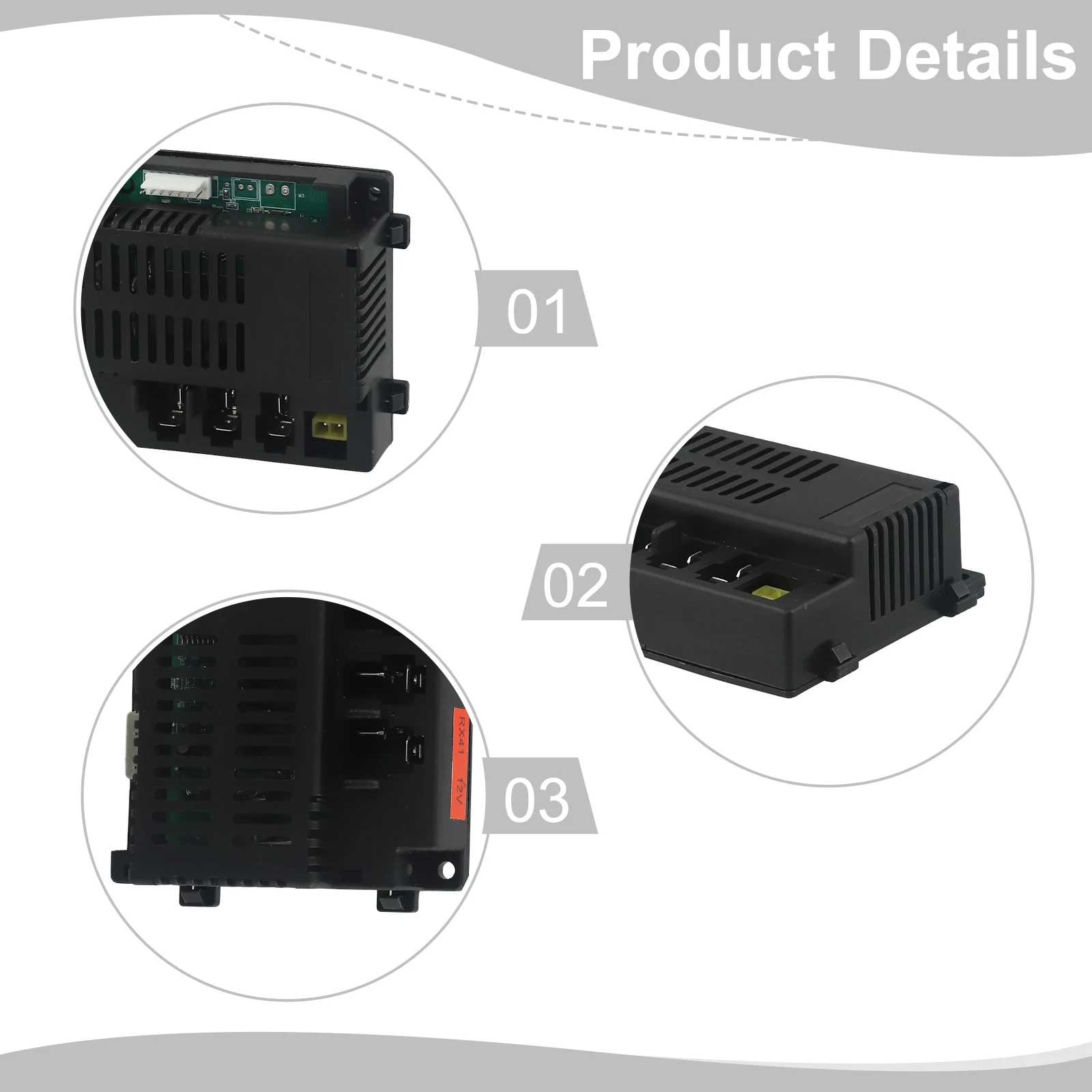 Kit receptor de conteúdo de pacote Compatibilidade de ajuste de velocidade de alcance de controle remoto projetado para brinquedos Conteúdo do pacote