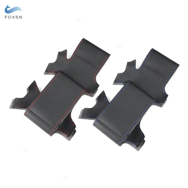 Embellecedor de cubierta de volante cosido a mano de cuero perforado para Mercedes Benz Clase C W202 1993-2000 clase CL C140 Clase E W210