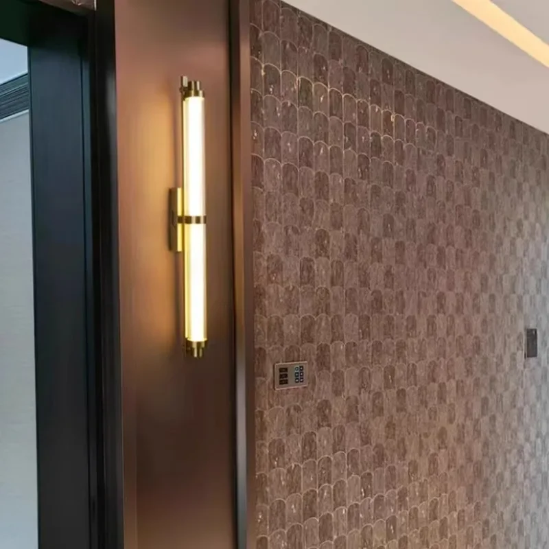 

SANDYHA Modern Simple Strip Wall Lamps LED Light for Living Room Bedroom Villa Hotel Dining Room Corridor Indoor Decoration 2024