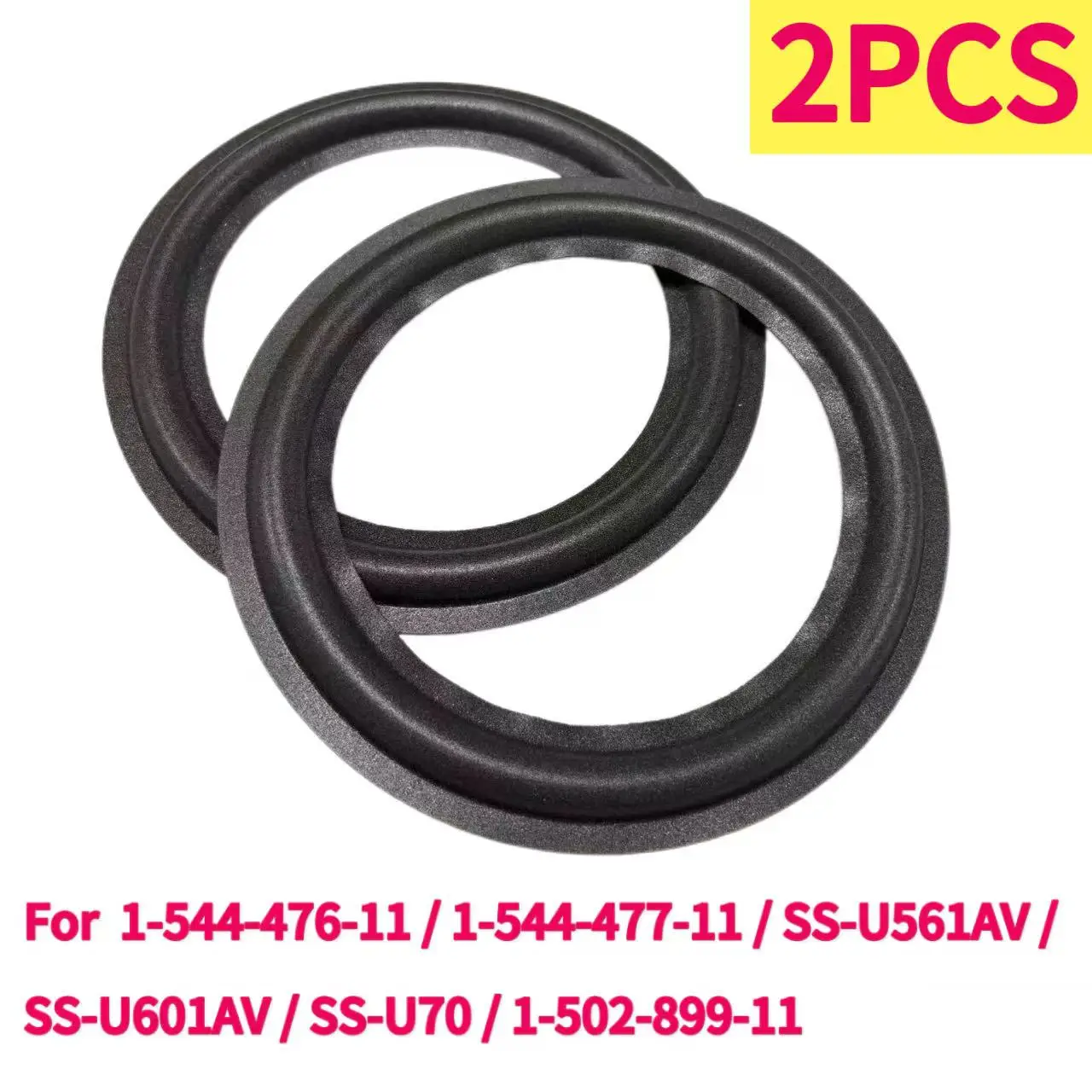 For Sony SS-U561AV SS-U601AV SS-U70 1-502-899-11 1-544-476-11 1-544-477-11 Speaker Foam Repair Folding Edge Ring （2PCS）