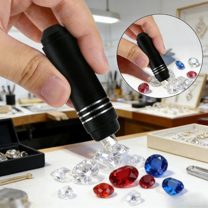 Handheld Gem Dichroscope - For Accurate Gemstone Identification Portable Diamond Tester Polariscope Professional Jewelry Tools