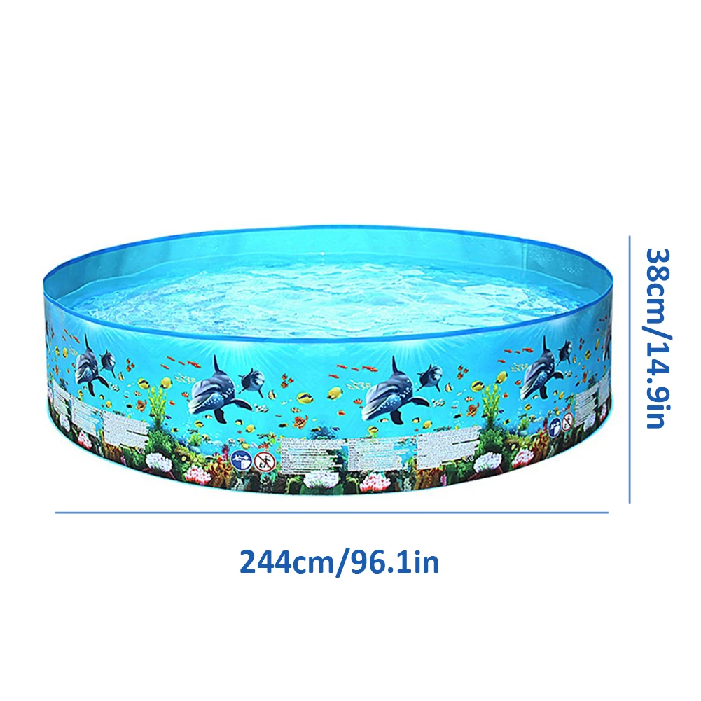 حمام سباحة قابل للنفخ، قابل لإعادة الاستخدام، كرة سباحة قابلة للطي، حوض استحمام للأطفال، للعب في الأماكن المغلقة، ملحقات المياه #6