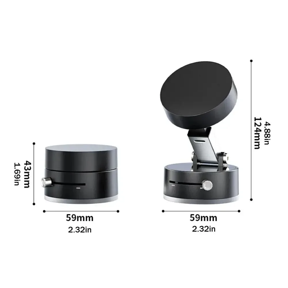 Vacuum Adsorption Magnetic Suction Cup Phone Mount Double Sided Hands-Free Magnetic Cell Phone Holder For Car/Gym/Mirror/Smoot image 6