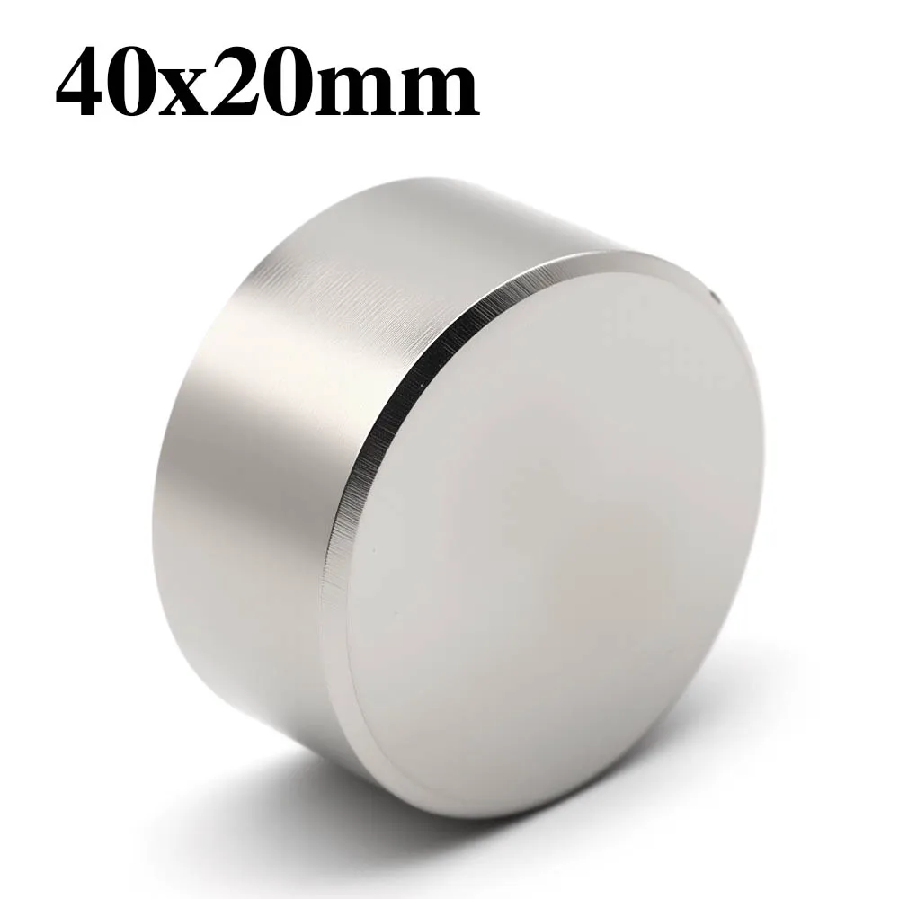 

40x20mm Super Powerful Round Magnet Neodymium Magnet NdfeB N35 Strong Permanent Magnetic imanes Refrigerator Magnet