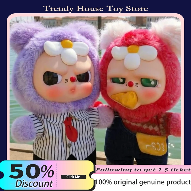 Nowa 33cm Shudao San 400% Seria Moodeverse Blind Box Urocza Winylowa Maskotka Myszka z Wyrazistą Twarzą Dekoracja Pokoju Zabawka Energia Emocji Prezent Urodzinowy