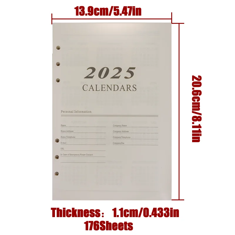 Imagem -02 - Loose-leaf Inglês Agenda Notebook Planejador Diário Lista de Afazeres Diários Papelaria 2023 a5