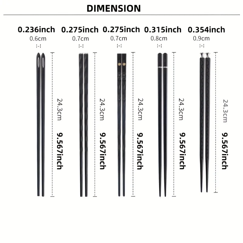 New Silver Alloy Chopsticks, Durable & Stylish Dining Utensils, Perfect for Everyday Use, Elegant Design for Modern Kitchens
