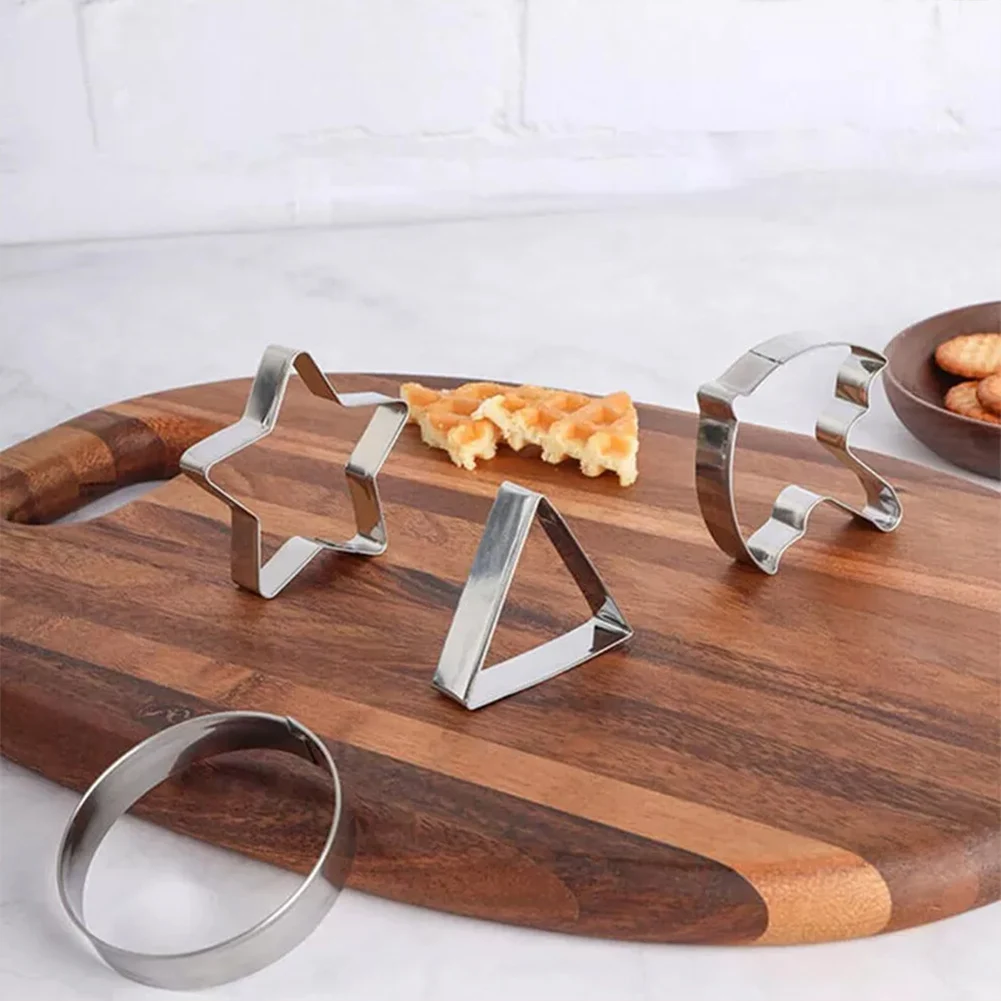 Korean Dalgona Sugar Candy Cutters Set Metal Cookie Cutters Umbrella Star Triangle Sugar Mould Baking Candy Desserts Tools Kit