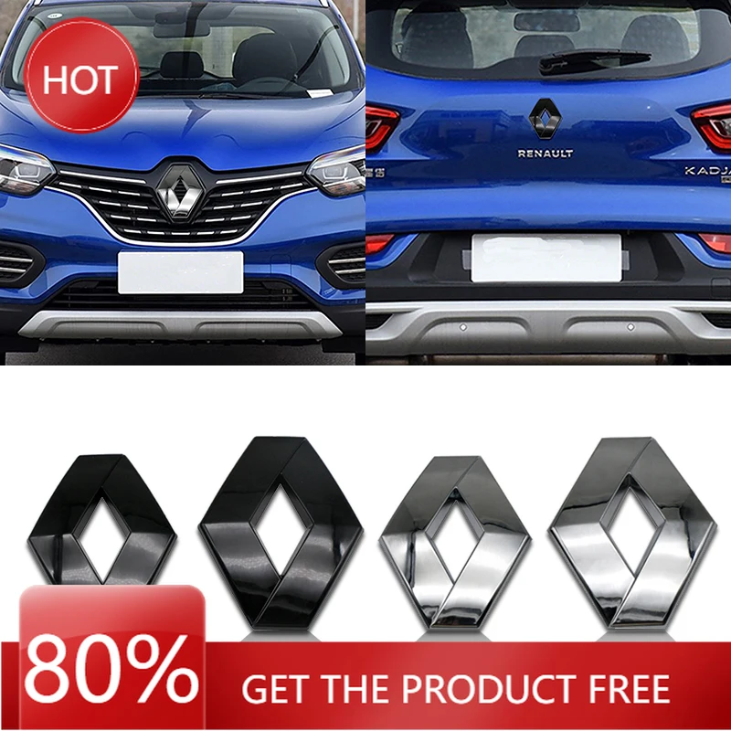 

2026 Горячие колпаки для ступиц Renault, модификация автомобиля, наклейка с логотипом, капот автомобиля, передний капот, гриль, задняя наклейка на багажник для Renault Clio 4 Mega